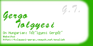 gergo tolgyesi business card